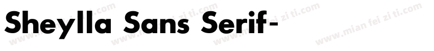 Sheylla Sans Serif字体转换